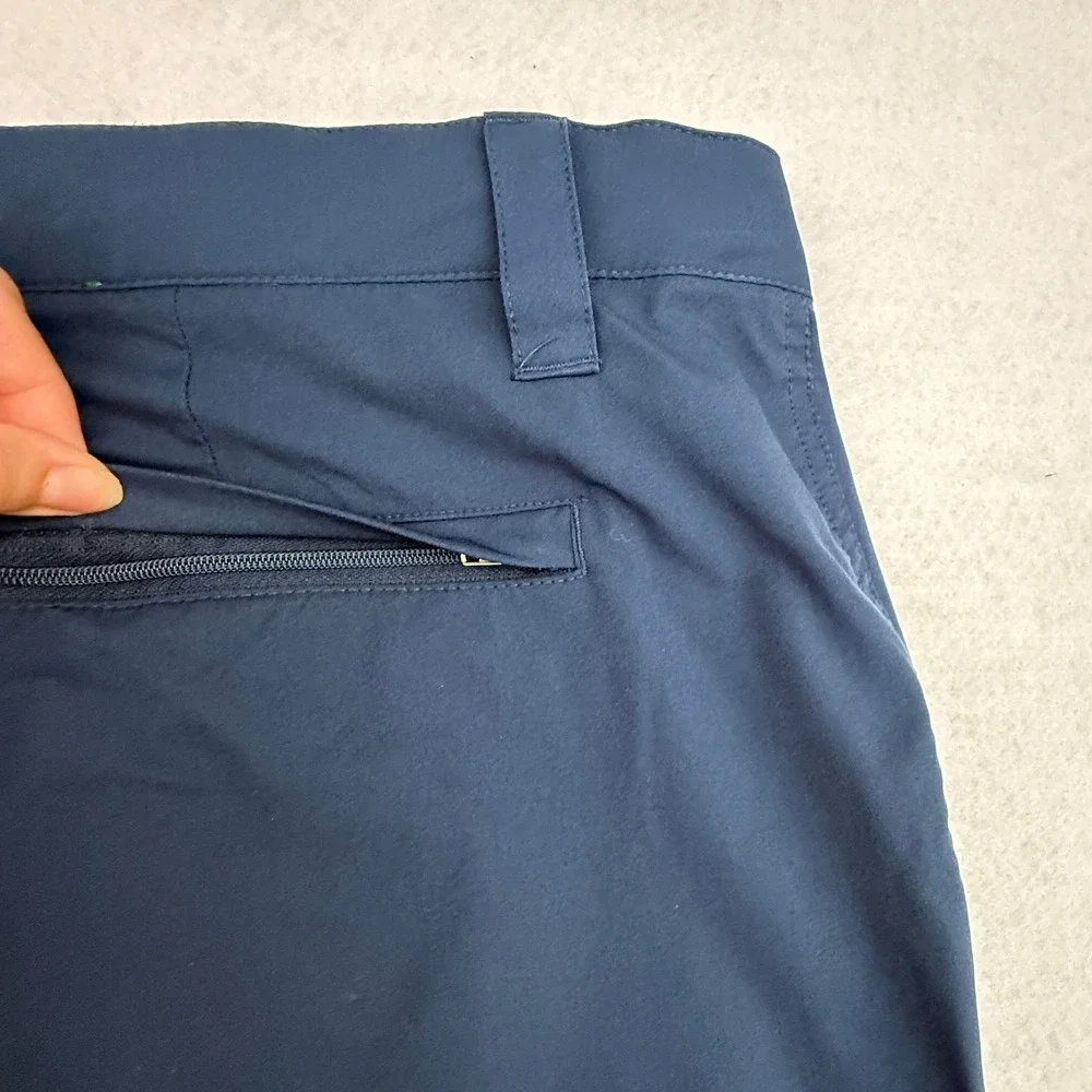 Orvis Shorts Mens 36 Blue Performance Tech Outdoor Hiking Travel Secure Pockets